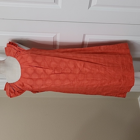 PERCEPTIONS NY ORANGE MIDI DRESS SZ 10. EXCELLENT CONDITION LIKE NEW! - Picture 1 of 7